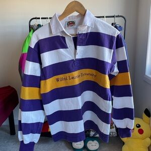 Purple and White Wilfrid Laurier Rugby Shirt
